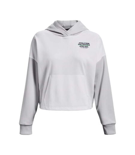 Womens/ladies Fleece Hoodie White Under Armour