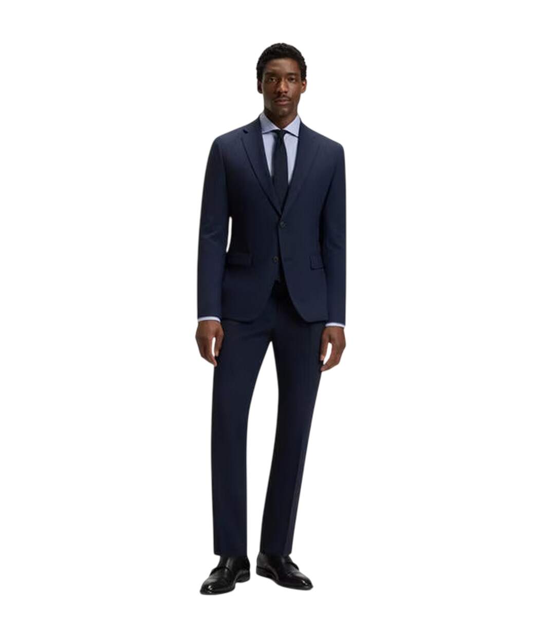 Mens H-hank Shirt Dark Blue Boss-1
