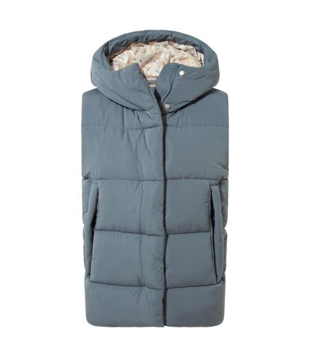Womens/ladies Eilish Quilted Sleeveless Gilet Winter Sky Craghoppers