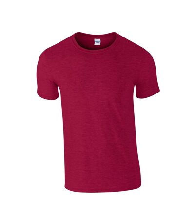 T-shirt adulte rouge foncé chiné Gildan