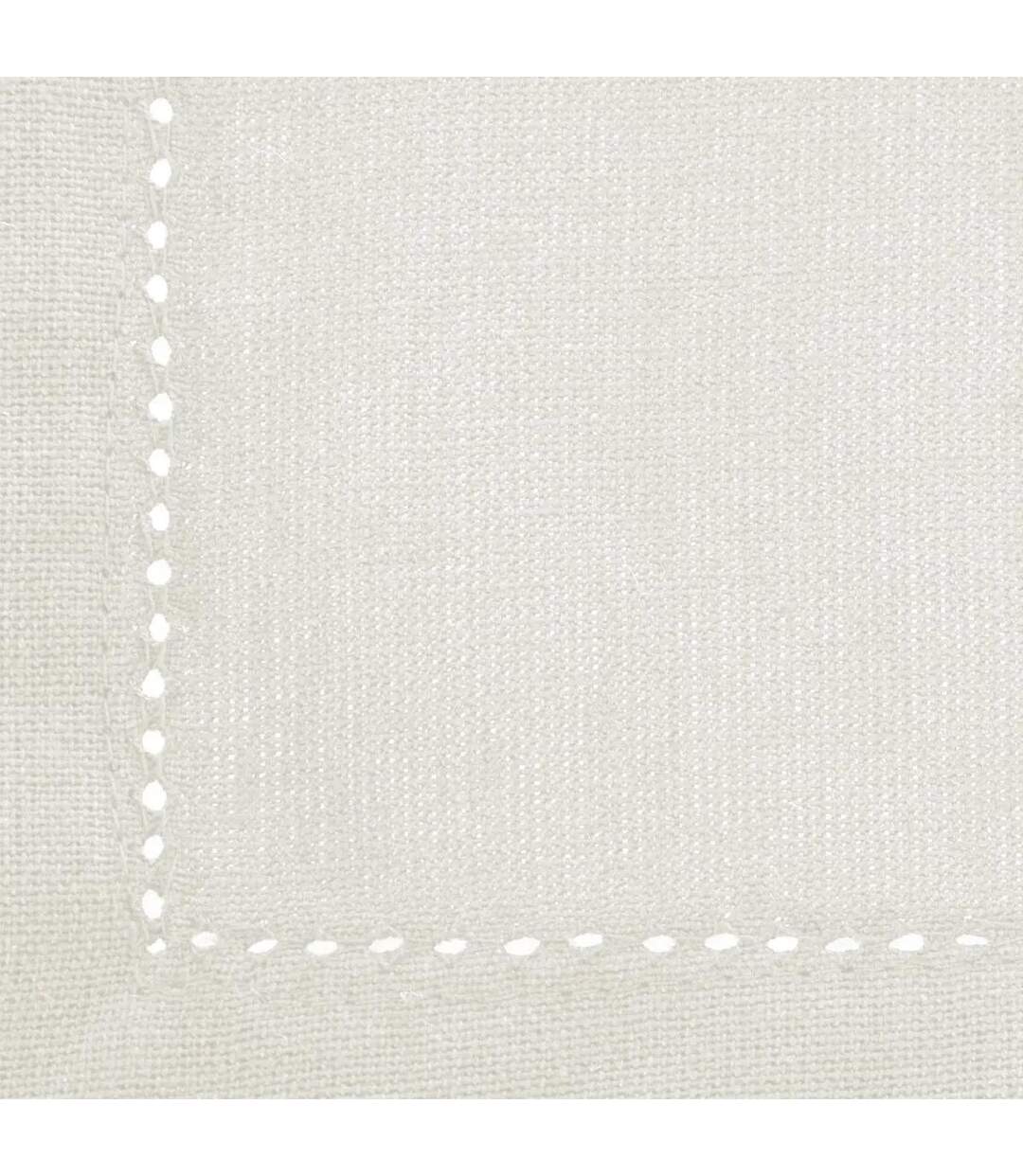 Lot de 4 Serviettes de Table Chambray 40x40cm Ecru-2