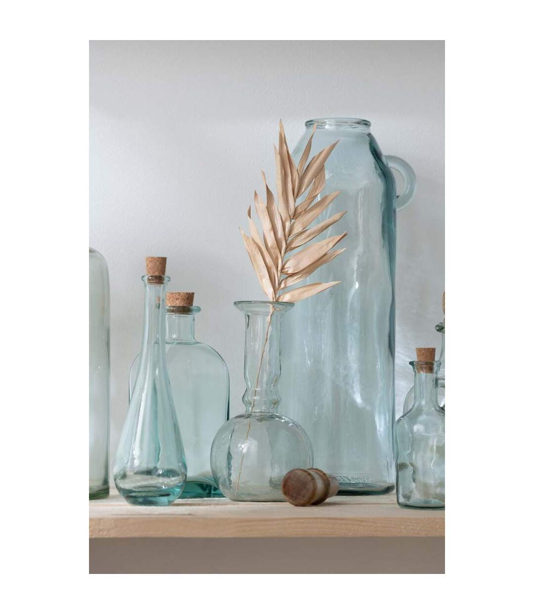 Vase Cylindrique Design Anse 45cm Transparent-2