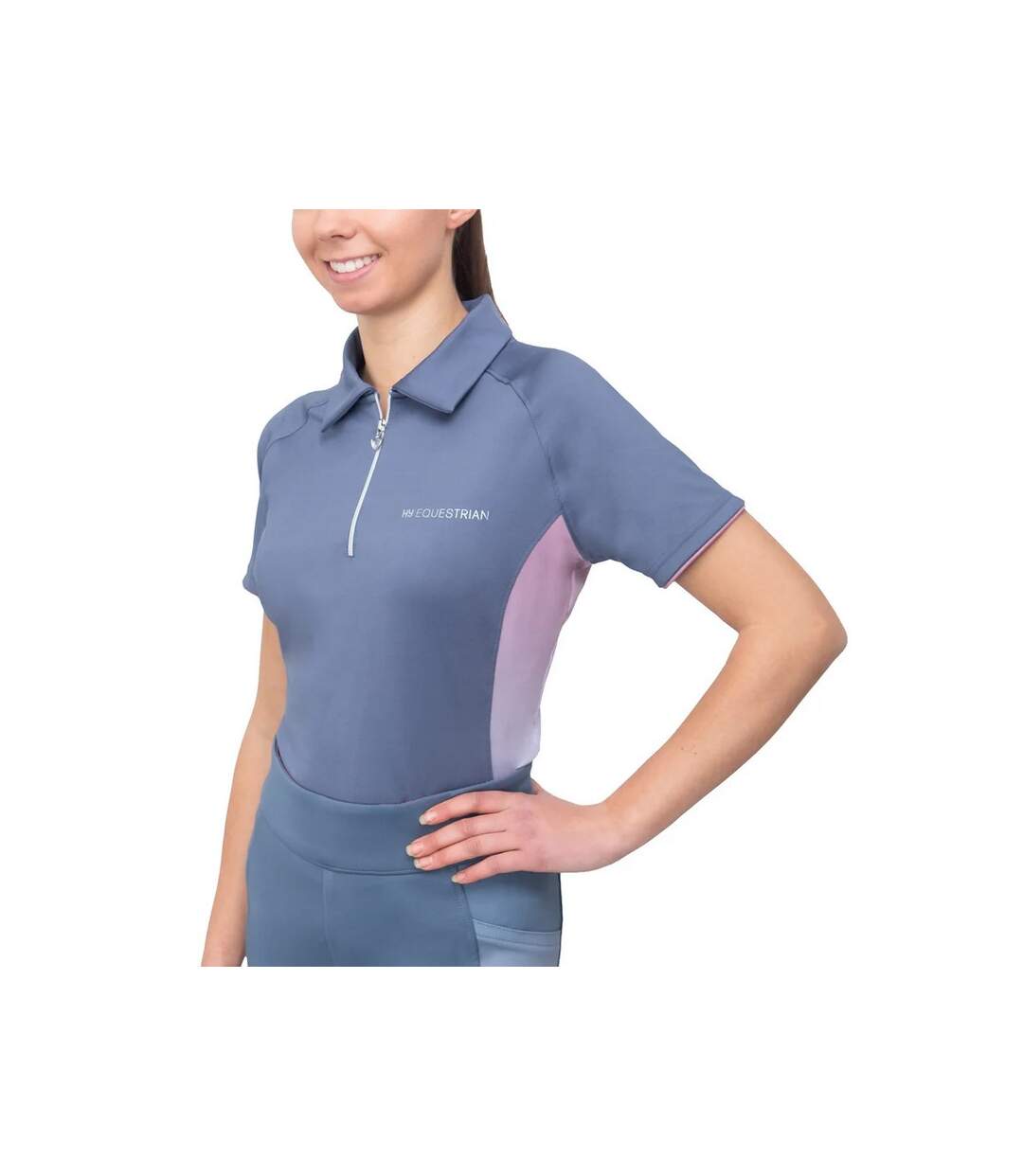 Polo synergy elevate femme bleuet / raisin Hy-1