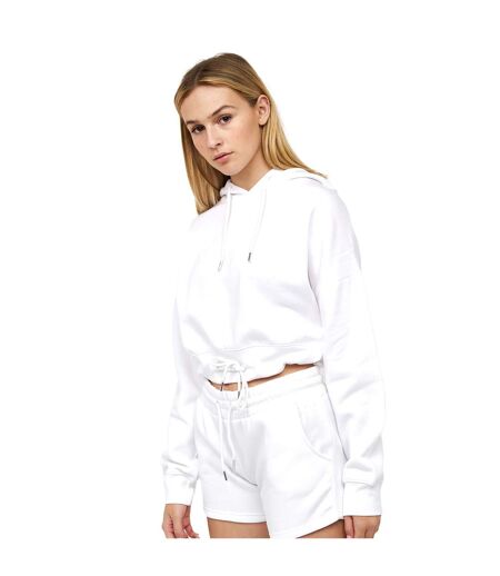 Womens/ladies Danica 2 Crop Hoodie White Juice