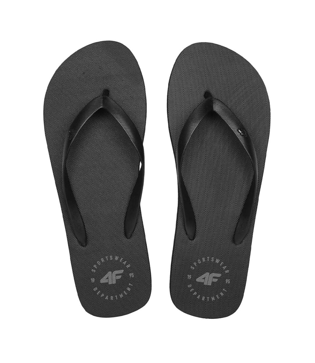 Tongs Motif/style Logo Homme Noir 4F-1
