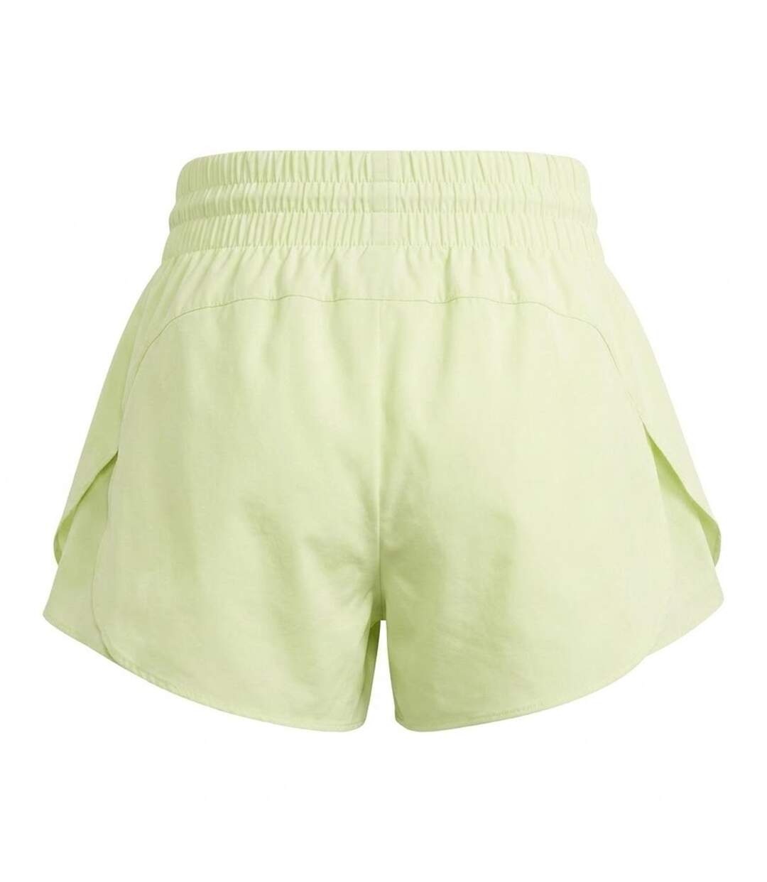 Womens/ladies Bluv Lettering Double Layer Running Shorts Green Adidas-2