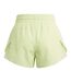 Womens/ladies Bluv Lettering Double Layer Running Shorts Green Adidas-2