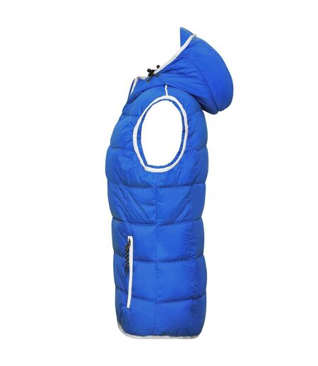 Veste Sans Manches Maritime Femme Bleu Nautique Blanc James And Nicholson