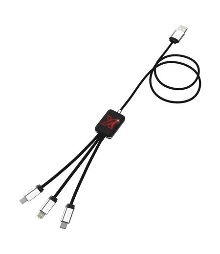SCX Design C17 Logo USB Charger (Red/Solid Black) (One Size) - UTPF4033
