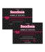 10 Pairs Ladies Black Cotton Crew Socks Hearts & Bows Everyday Socks-2