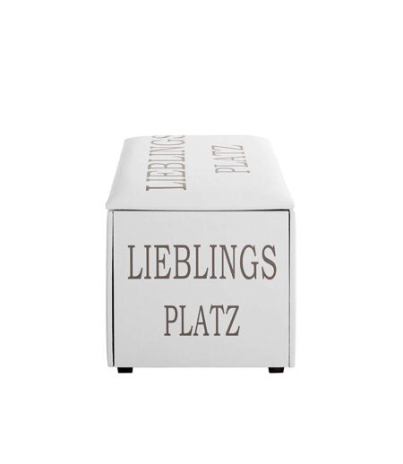 Coffre de Rangement Lieblings Platz 65cm Blanc