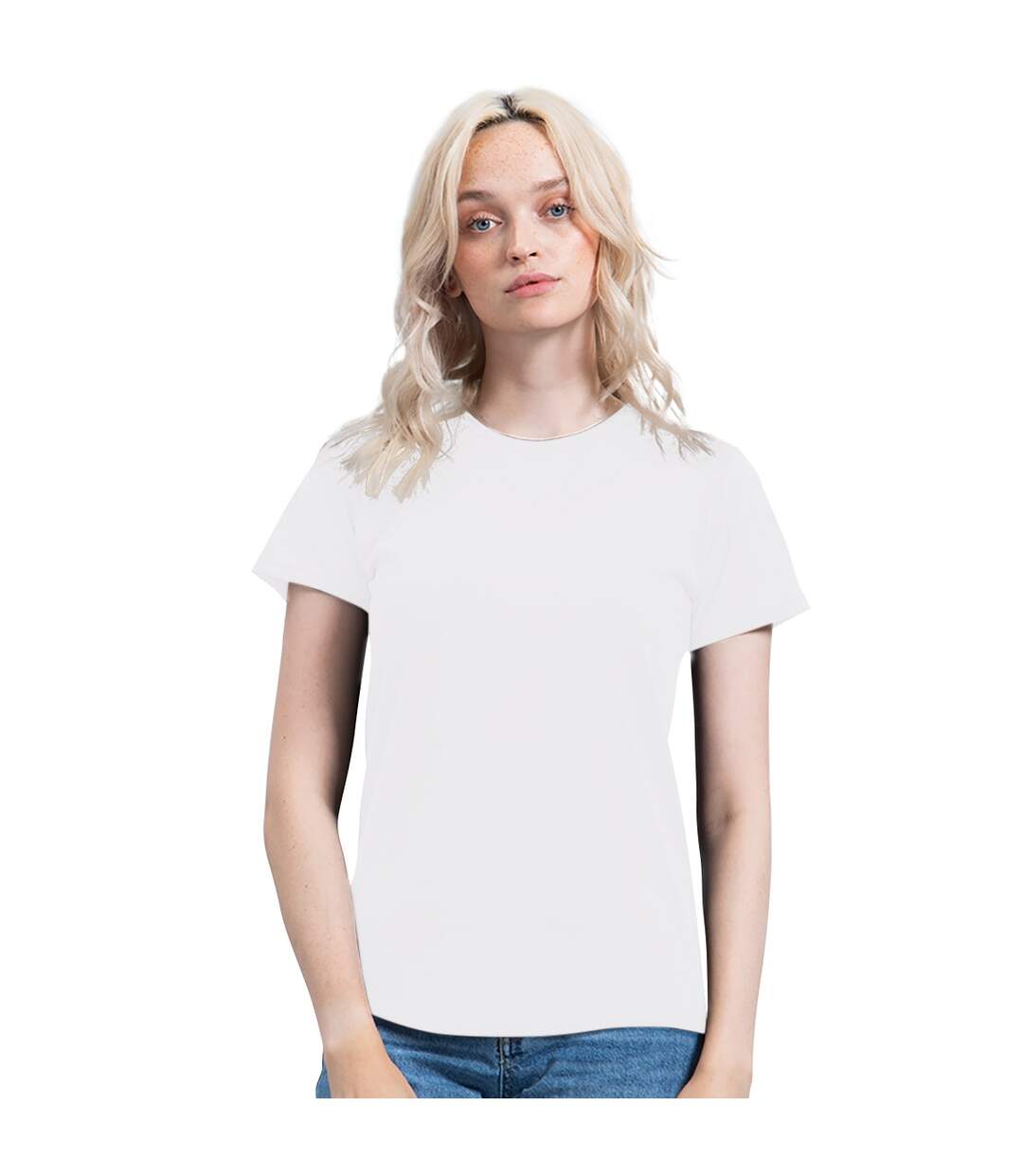 T-shirt essential femme blanc Mantis-2