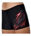 Mens Medley Logo Swimming Trunks Black Red Speedo-4