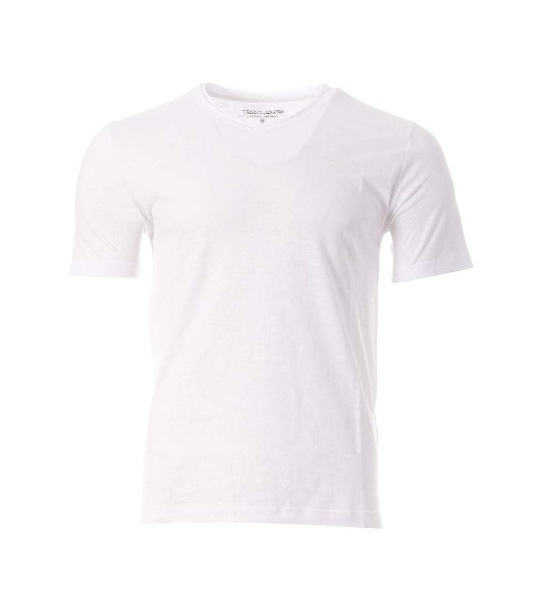 T-shirts Blanc Homme Teddy Smith Gildas - L