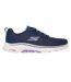Baskets Motif/style Sportif Femme Bleu Marine Blanc Skechers-3