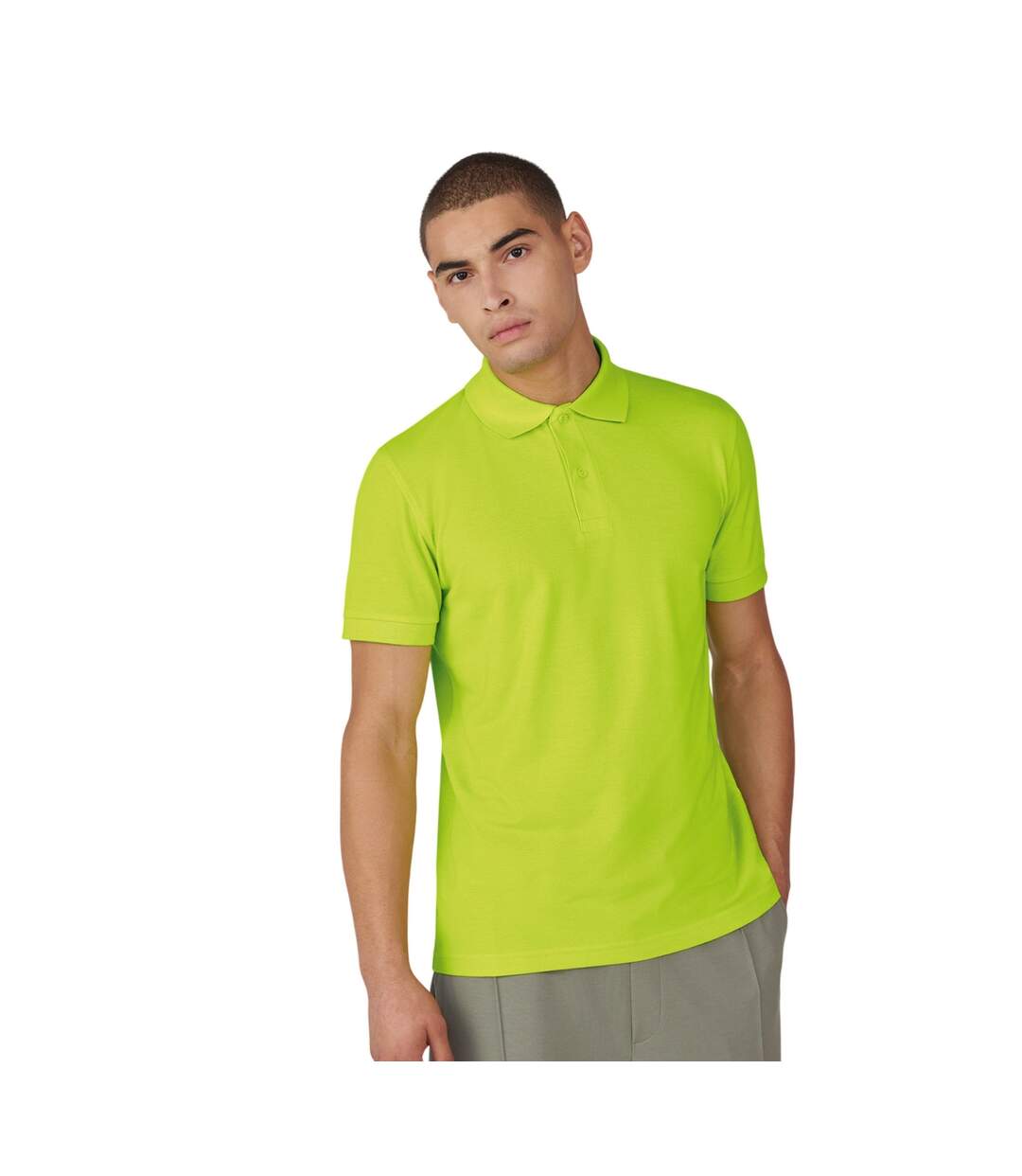 Chemise My Eco Polo 65/35 Homme Vert Fluo B&C-1