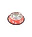 Gamelle Antidérapante Chien & Chat Pattes 15cm Rouge-1