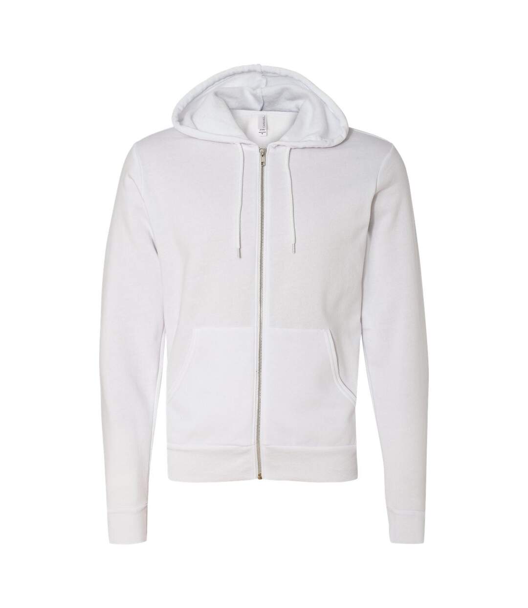 Sweat capuche unisexe blanc Bella + Canvas-1