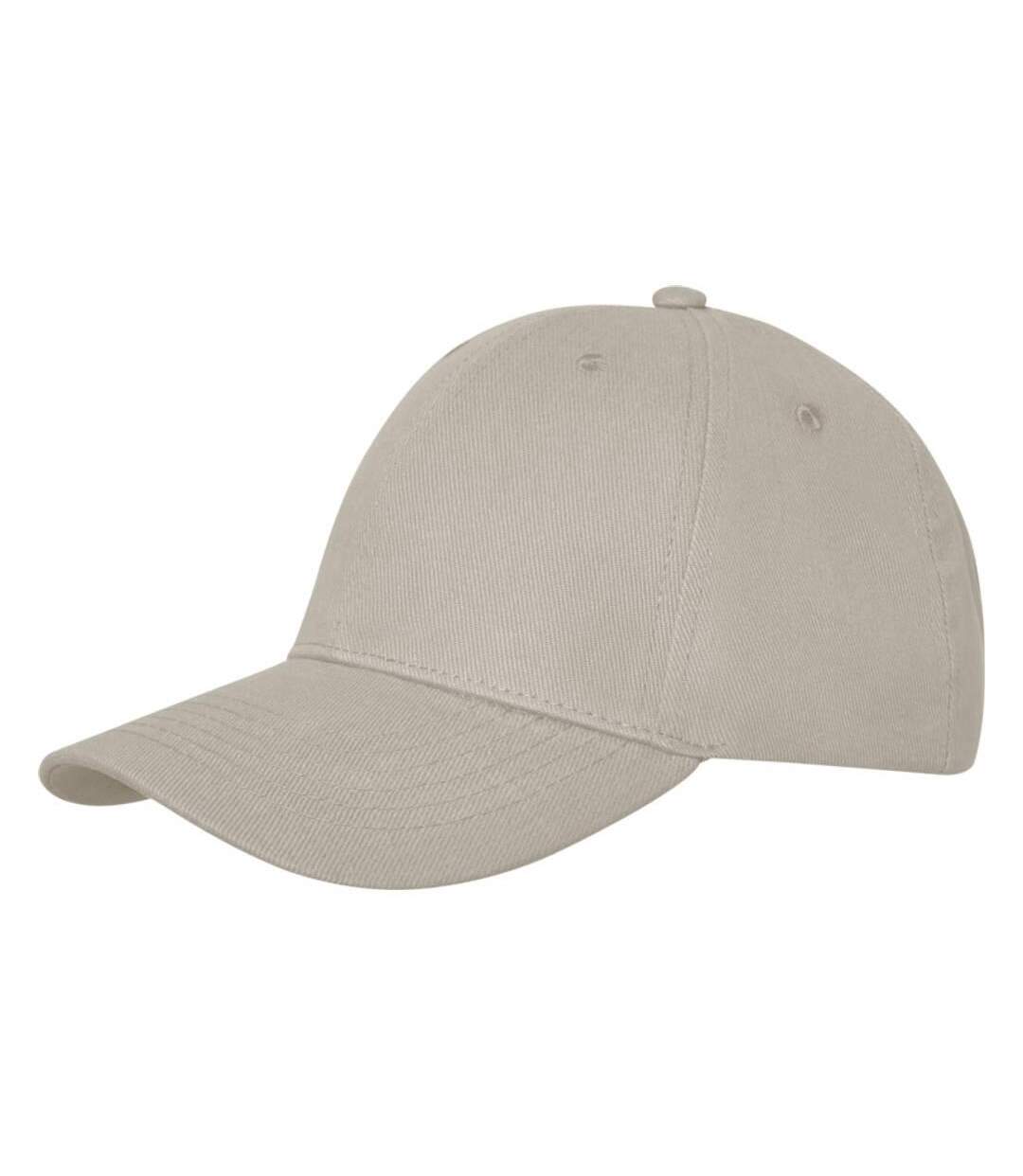 Unisex adult davis 6 panel cap oatmeal Elevate-3