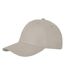 Unisex adult davis 6 panel cap oatmeal Elevate-3