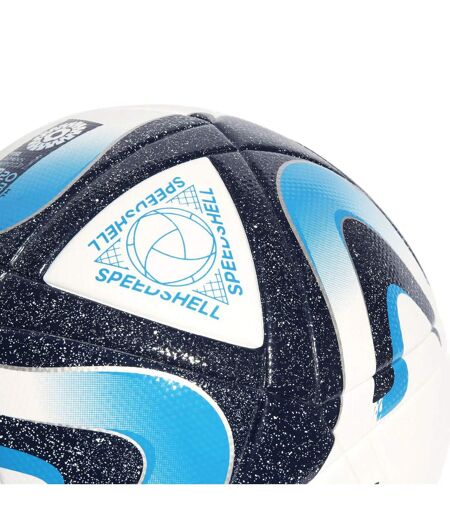 Ballon De Foot Oceaunz Taille 5 Blanc Bleu Adidas