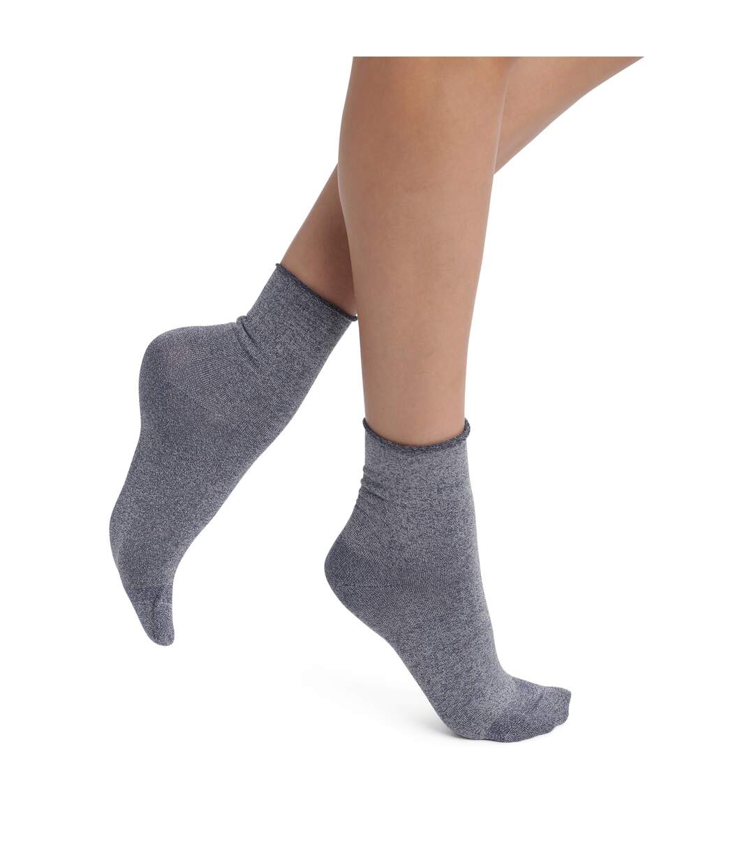 Lot de 2 paires de mi-chaussettes coton Mode-1