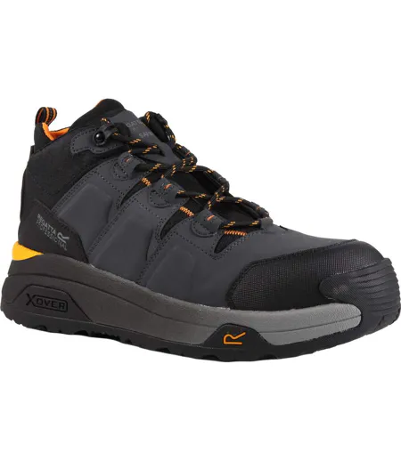 Professional Mens Hiking Boots Black Gunmetal Grey Regatta