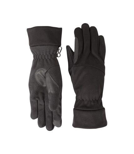 Mountain Warehouse Mens Touch Screen Softshell Gloves (Black) - UTMW781