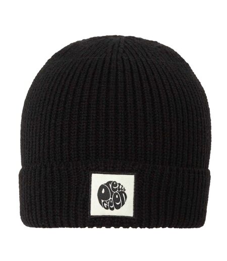 Bonnet Motif/style Côtelé Homme Noir Pretty Green