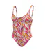 Maillot De Bain 1 Pièce Motif/style Imprimé Feuille Femme Vieux Rose Nike-3