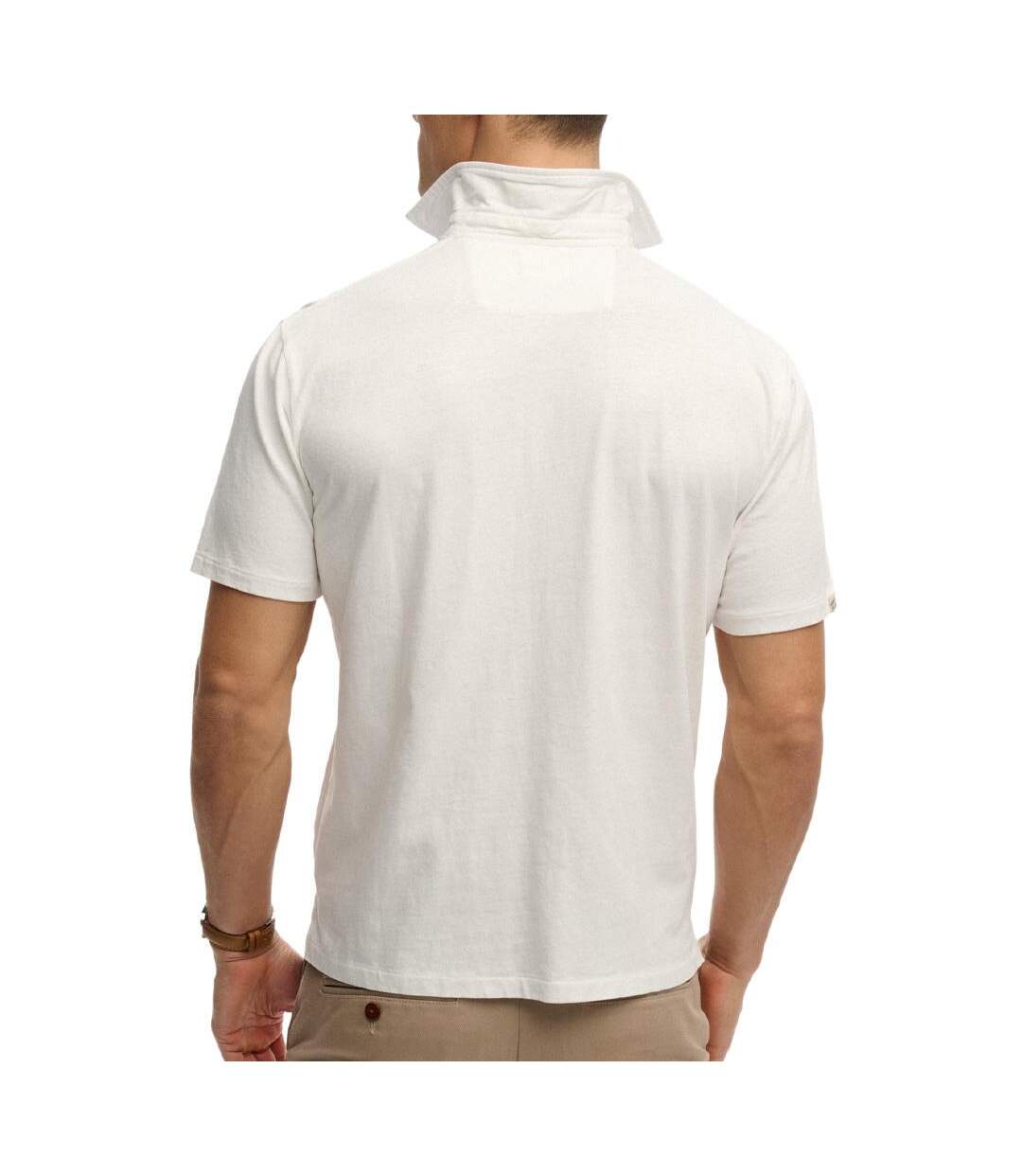 Polo blanc homme superdry classic 1-2