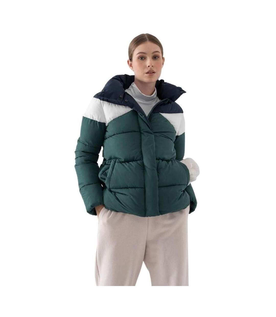 Doudoune Matelassée H4z21 Femme Vert Foncé 4F-1