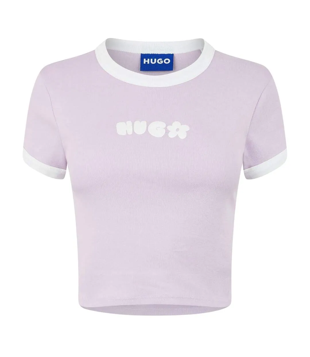 T-shirt Court Femme Violet Pastel Hugo-1