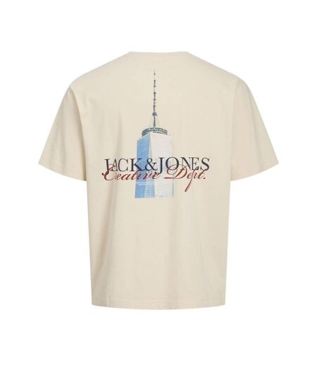 T-shirt beige homme jack & jones boston - xxl