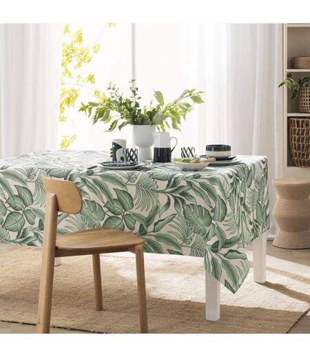 Nappe Antitache Imprimé Stylis 140x240cm Vert Sauge