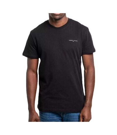 T-shirt noir homme tommy hilfiger linear dm0dm21188 - 3xl