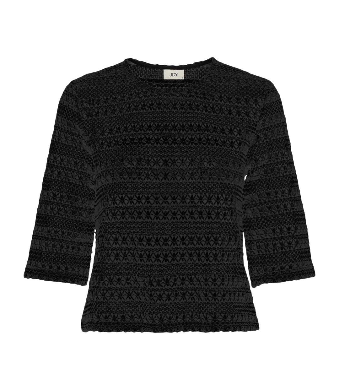 T-shirt en maille noir femme jdy elly - m-1