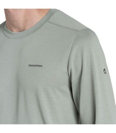 Mens Abel Nosilife Long-sleeved T-shirt Lichen Green Craghoppers