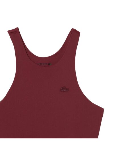 Brassière de sport femme bordeaux Lacoste