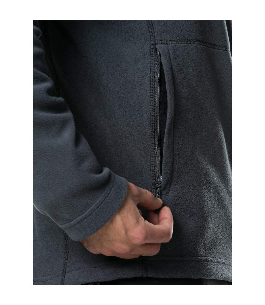 Mens Prism Micro Interactive Polartech Fleece Jacket Grey Berghaus-4