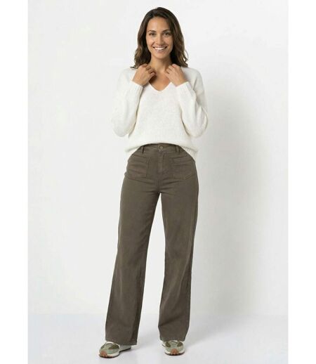 Pull chaud col V en maille avec mohair