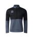 Mens Half Zip Sports Top Grisaille Black Umbro-1