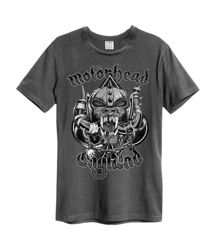 T-shirt snaggletooth crest adulte gris foncé Amplified