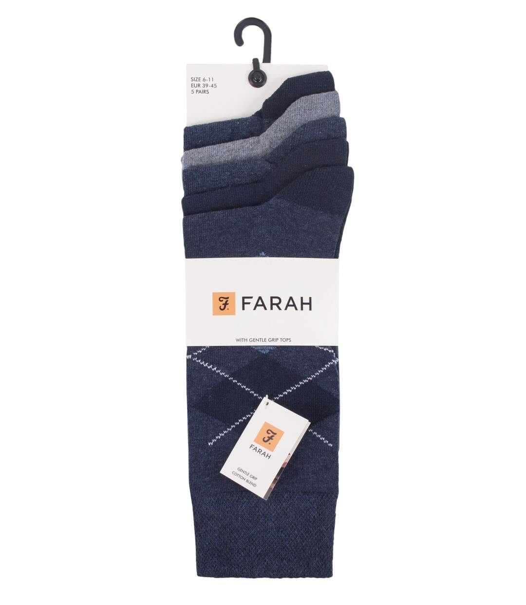 Farah - Lot De 5 Chaussettes Habillées En Coton Pour Homme