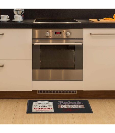 Tapis Rectangle Bistrot Des Amis 50x80cm Noir