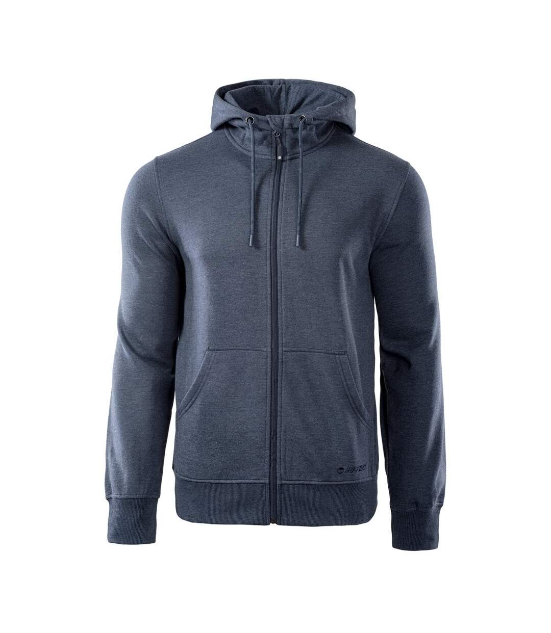Veste À Capuche Silian Homme Bleu Marine Clair Chiné Hi-Tec-1