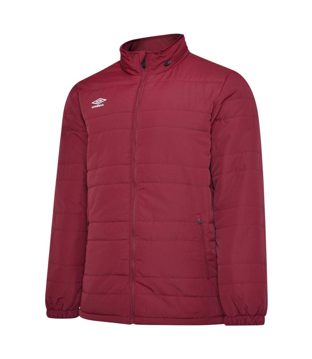 Mens Club Essential Bench Jacket Claret Umbro-1