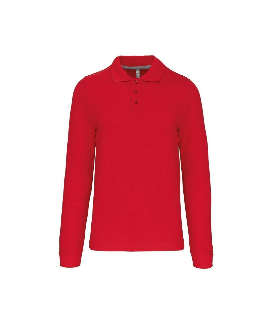 Polo manches longues - Homme - K243 - rouge-1