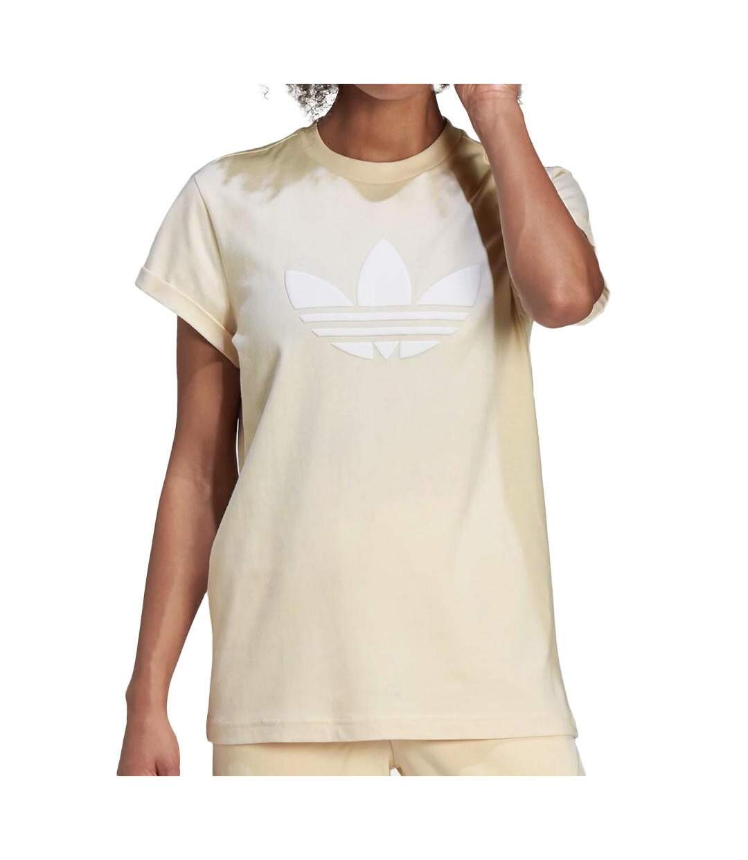 T-shirt Beige Femme Adidas HU1630 - 14A-1