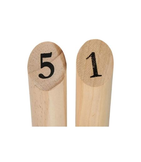 Jeu de Quilles en Bois Nordique 21cm Naturel
